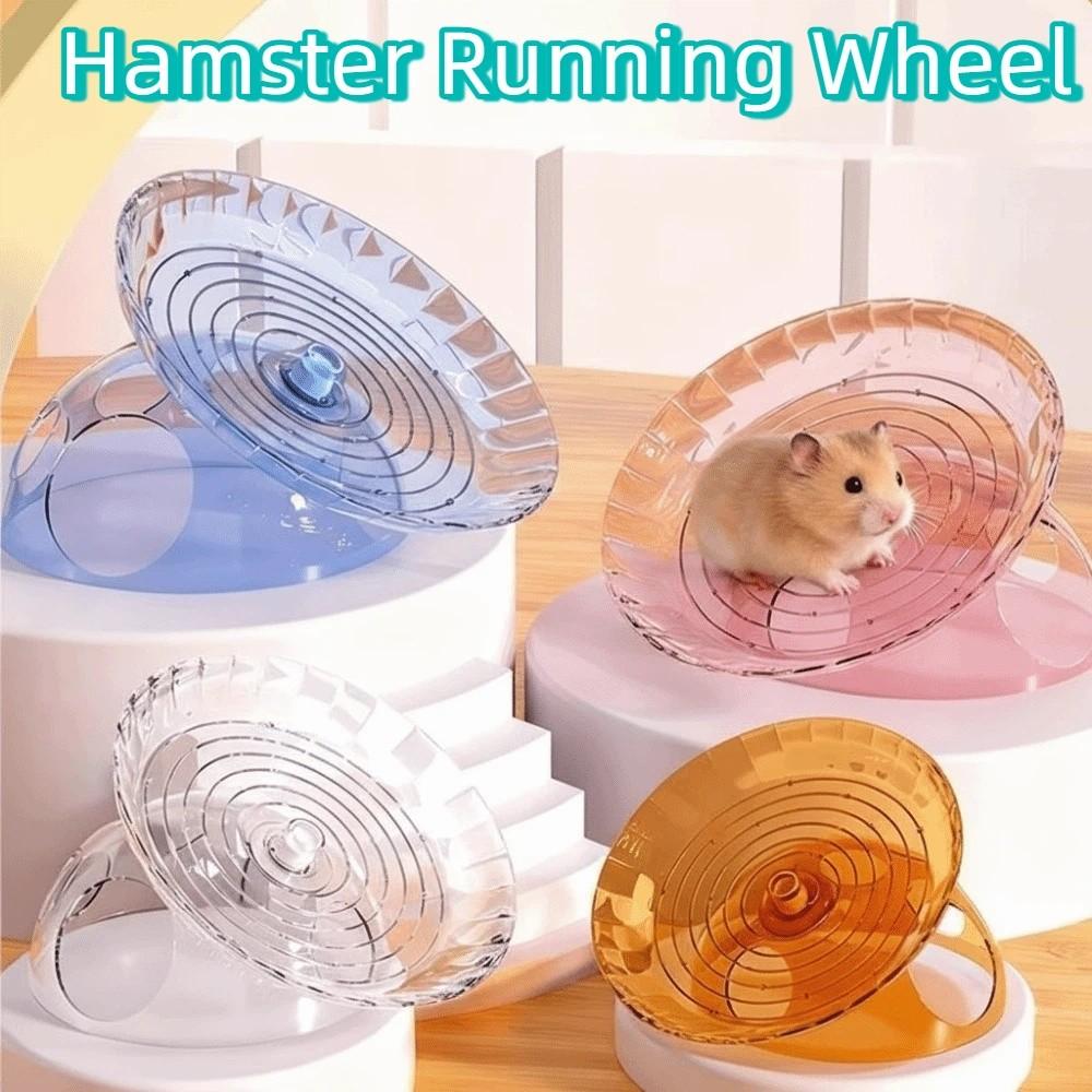 Silent Hamster Running Wheel Non Slip Spinner Running Disc Gerbil Roller Toy Small Animal Activity