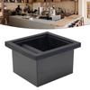 Coffee Grounds Box Stainless Steel Espresso Coffee Knock Box  Desktop Embedded Hollow Bottomless Grounds Bucket Grounds Bin