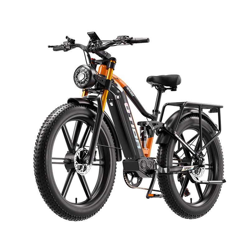 OTIDA RX80 Off-road Dual Motors Electric Bike 48V20Ah 26 Inch Fat Tire E-Bike Mountain Electric Bicycle Motorcycle for Adult