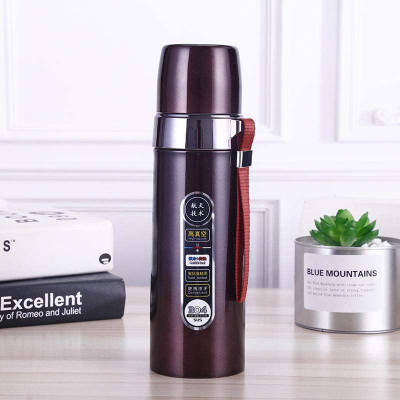 Portable Insulation Cup 500ml Vacuum Flasks Portable Stainless Steel Thermos Cup Water Bottle Travel Tea Mug Office Thermos Cup