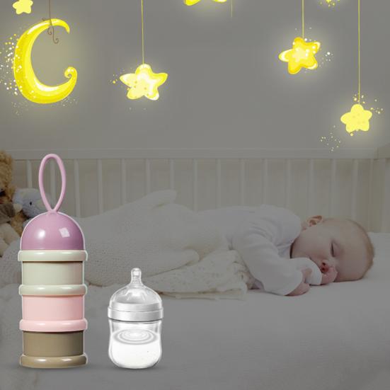 Коробка для упаковки сухого молока Портативный 3-слойный контейнер для закусок Пищевой пластик Легкий