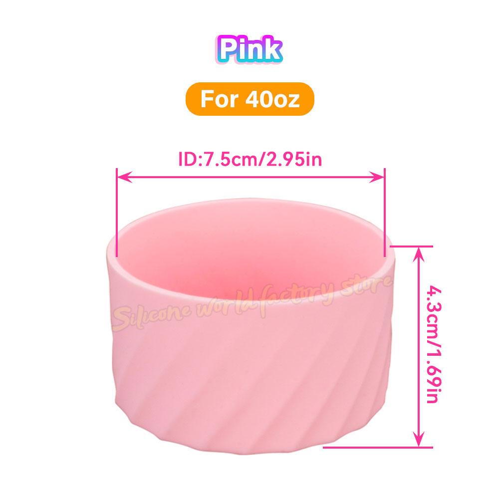 Силиконовый чехол на дно чашки SW 40 унций/30 унций для тамблера Stanley Adventure Quencher, для бутылки для воды IceFlow с откидной соломинкой, рукав 7,5/7 см