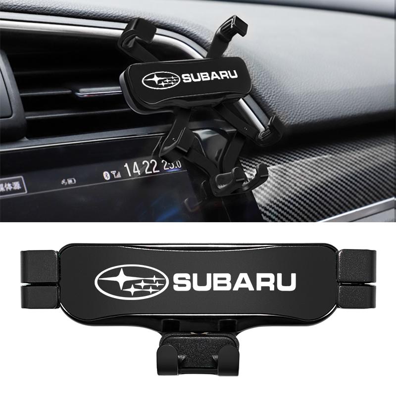 Zinc Alloy Car Phone Holder Gravity Car Bracket Air Vent Stand Accessories For Subaru STI Forester Impreza Legacy Outback XV BRZ fsu8