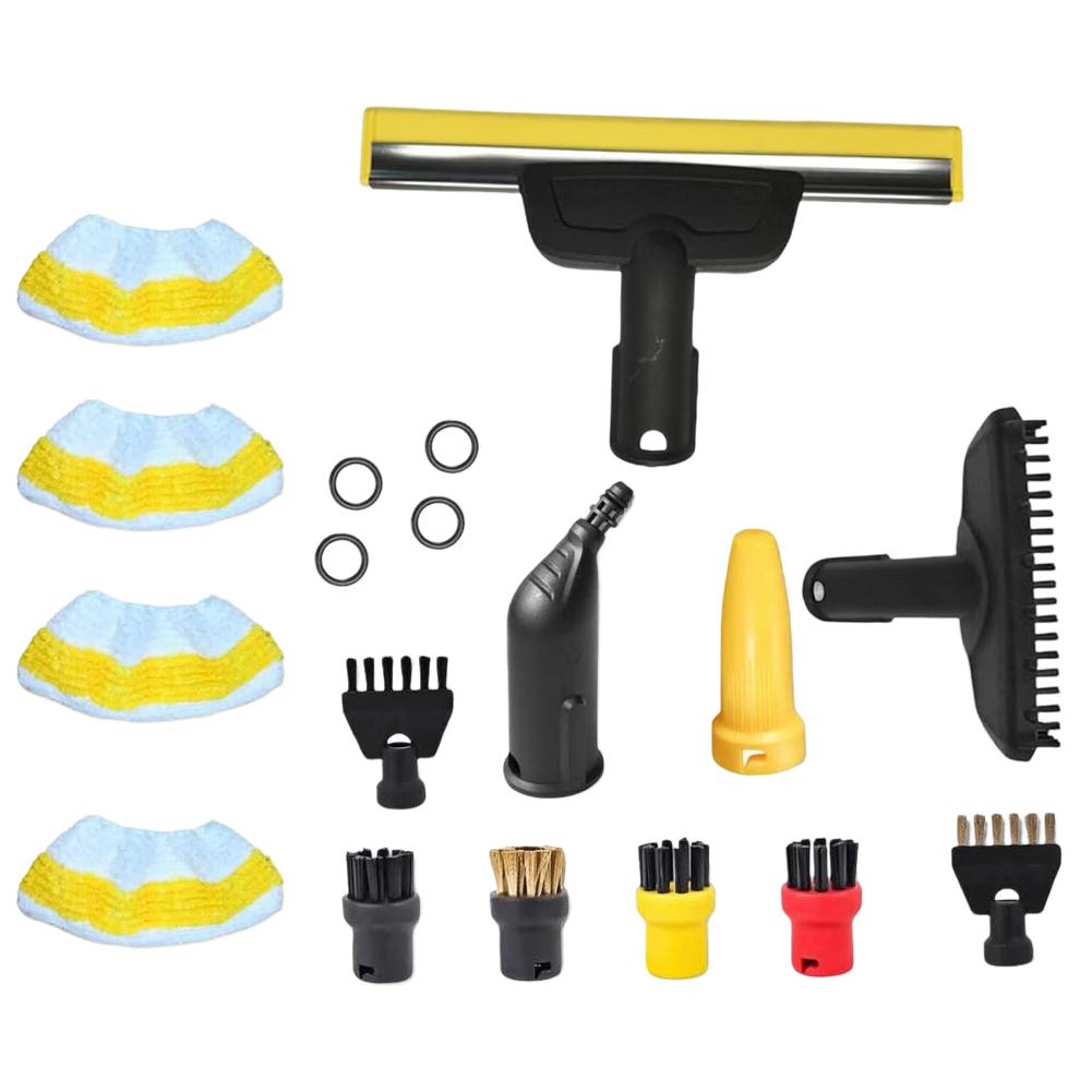 Набор аксессуаров для пароочистителей Karcher SC1 SC2 SC3 SC4 SC5 с системой EasyFix Включает щетки, уплотнения и насадки из микрофибры