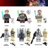 6pcs/set Star Wars Minifigure Building Blocks Assembled Action Figures Toys For Kids Gifts