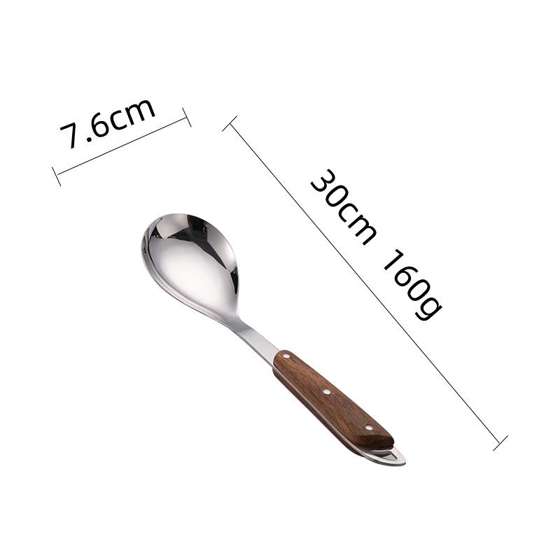 HANYANG, новинка 304, деревянная ручка, лопатка для жарки из нержавеющей стали, кухонные принадлежности, изоляционная лопатка из грушевого дерева, кухонная ложка