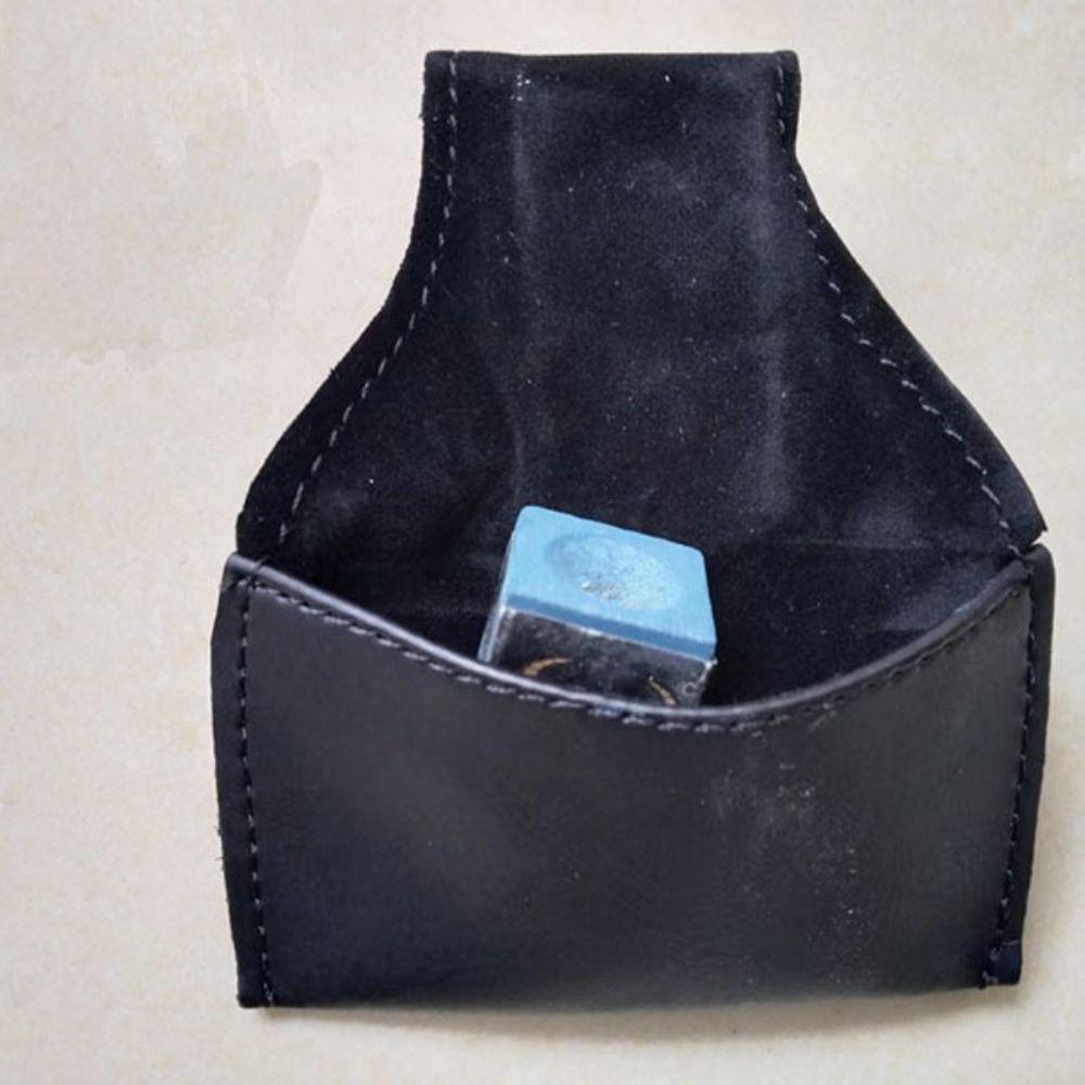 Waist Hanging Billiards Chalk Holder PU Pouch Snooker Chalk Holder Pool Snooker Cue