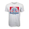 Белая футболка с графическим принтом Budweiser's King Of Beers