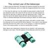 Kids Binoculars Cognitive Ability Anti Slip Vibrant Color High-Resolution Small Telescope Toy