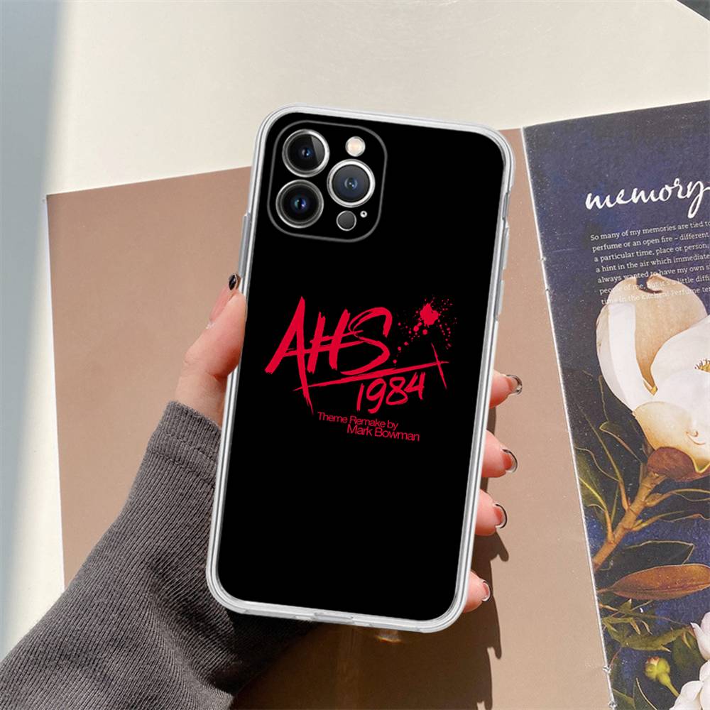 Чехол для телефона American Horror Story AHS 1984 для iPhone 17 16 15 14 13 11 12 Pro Max 16 Plus Прозрачный