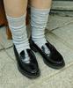 Женские кожаные лоферы-пенни Haruta Hs-304_Черные