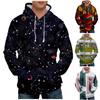 Fashion Print Loose Men's And Women's Long Sleeve Hooded Sweater