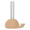 Fridge Magnet Vase Clear Glass Tube Vase with Wooden Base Magnetic