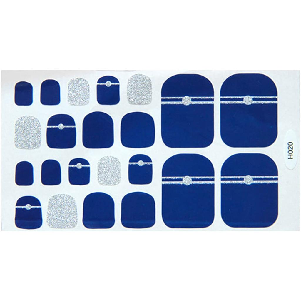 Наклейки для ногтей на носках для летних сандалий, полные обертывания, лак для ногтей на ногах, наклейка