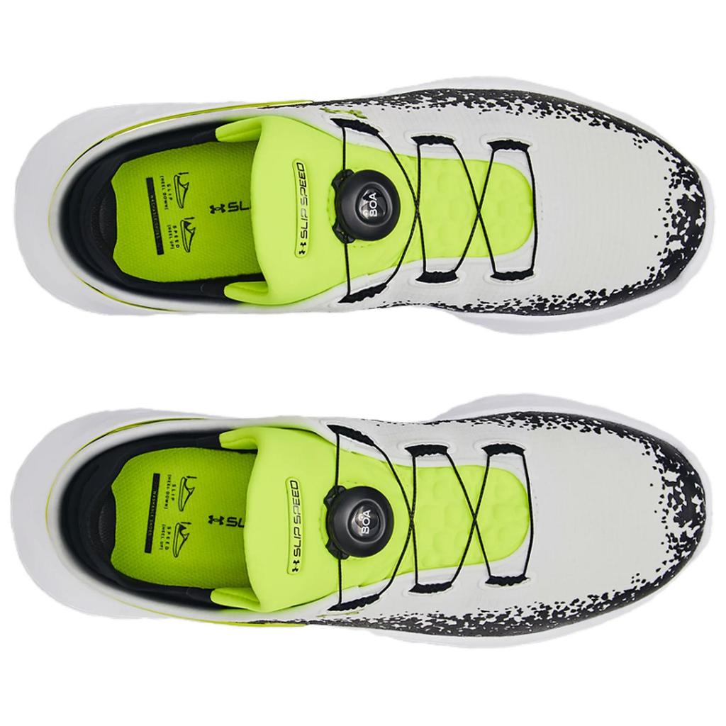 Under Armour Кроссовки унисекс SlipSpeed ​​Mega White High Vis желтые черные 3028539-107