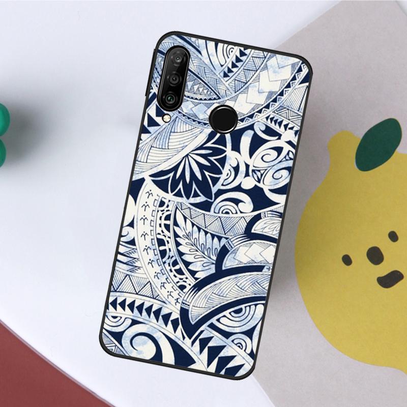 Maori Tribal Samoan Polynesian Print For Huawei Nova 7i 8i 11i 12i 12s Y73 Y70 Y90 Y60 Y72 Y61 Y91 9 10 SE P40 Lite P30 Pro Case