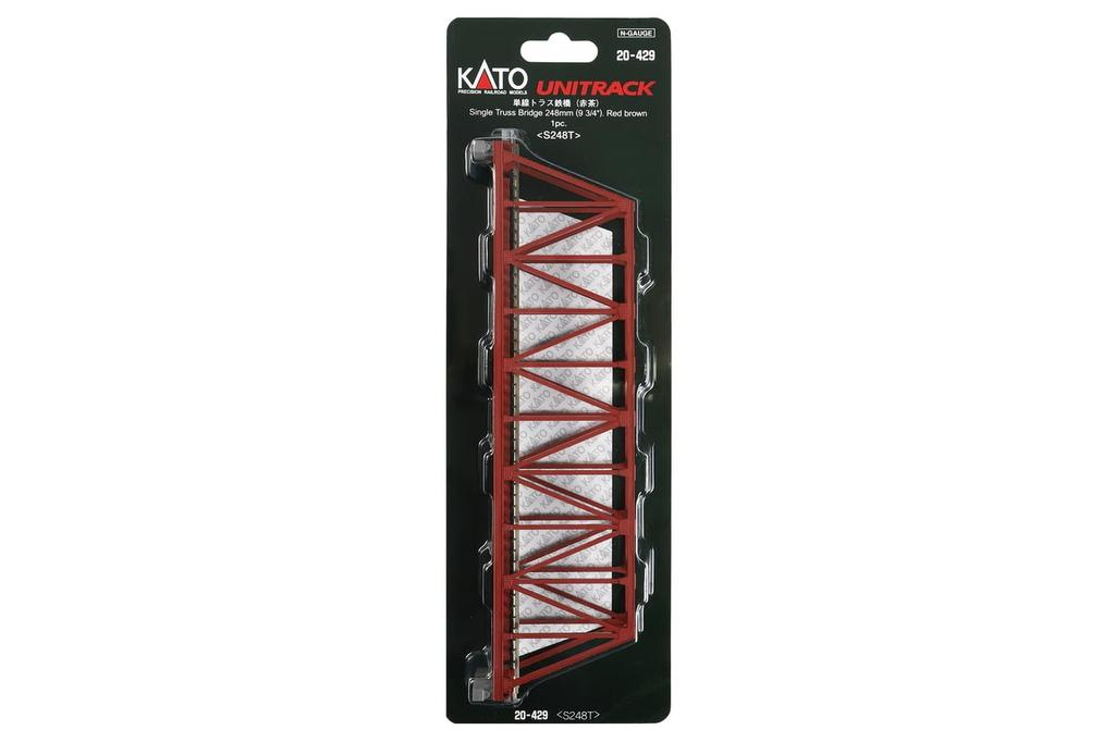 KATO N Gauge Single Track Truss Bridge Red Brown 20-429 Железнодорожные модели