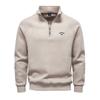 Callaway 2025 New Autumn/Winter Embroidery Half Zipper Hoodie Stand Up Collar Trendy Versatile Plush Men's Hoodie