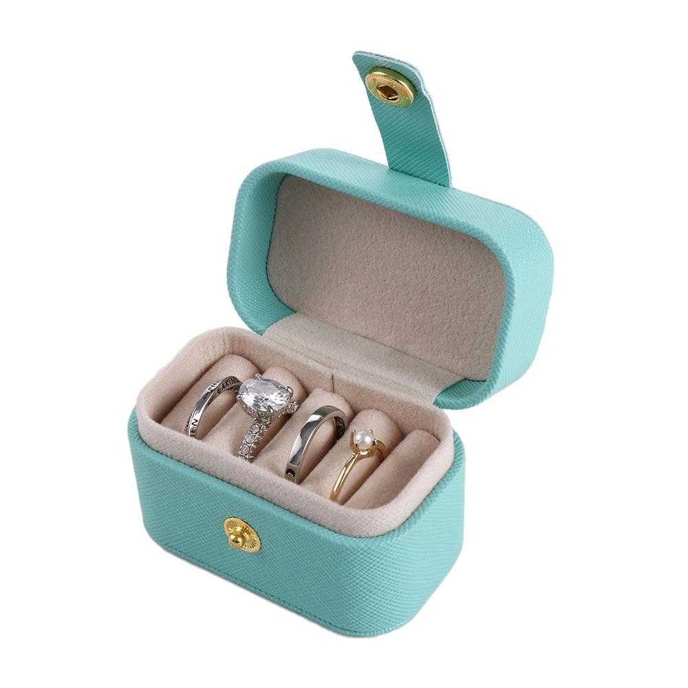 Box PU Leather Water-proof Earring Holder Jewelry Organizer Jewelry Storage Case Ring Display Box