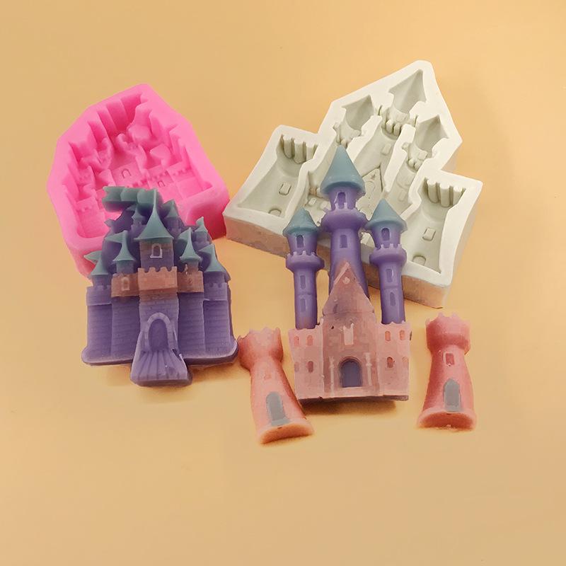 Силиконовая форма «Европейский замок» для торта, шоколада, мастики, изготовления свечей и изделий из эпоксидной смолы.