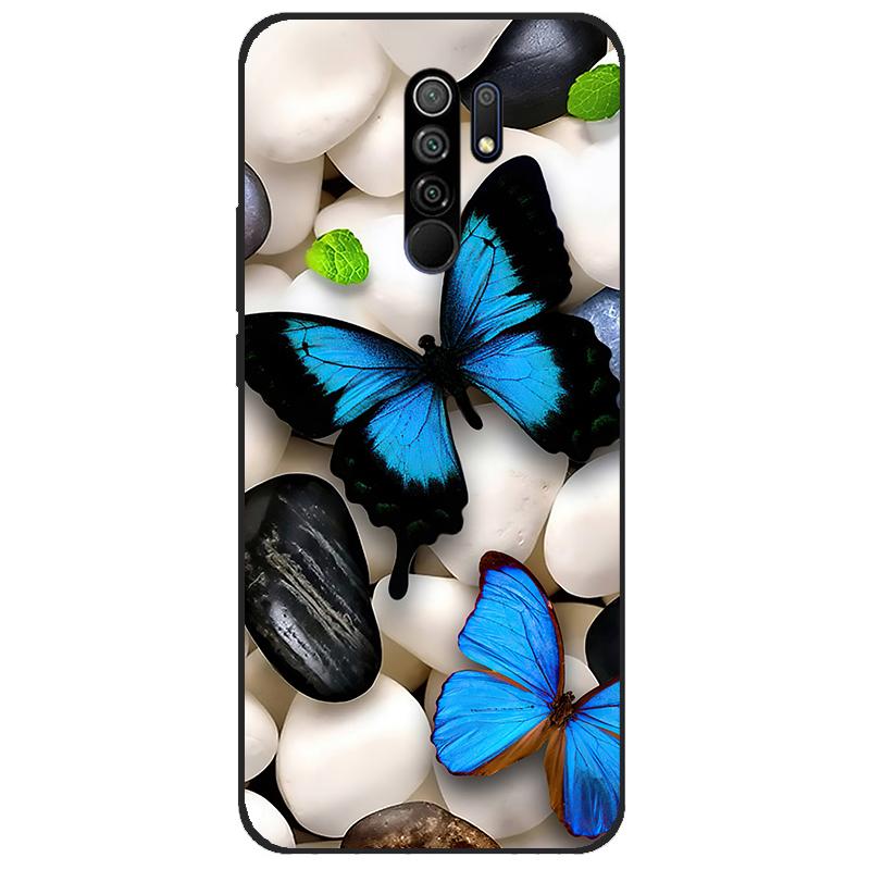 Cover For Xiaomi Redmi 9 Case Cat Flower Animal Cover Silicone Case For Redmi 9 redmi9 Cover Bumper Shockproof Phone Case Coque