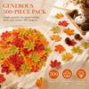 500 PCS Lightweight Design Fake Autumn Leaves 500 Pieces Artificial Fall Leaves  Party Table Decor
