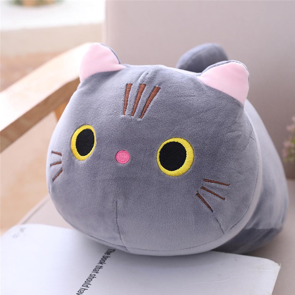 Милые плюшевые игрушки кошки, мультяшные мягкие набивные куклы, милые плюшевые игрушки, подушки, подарки