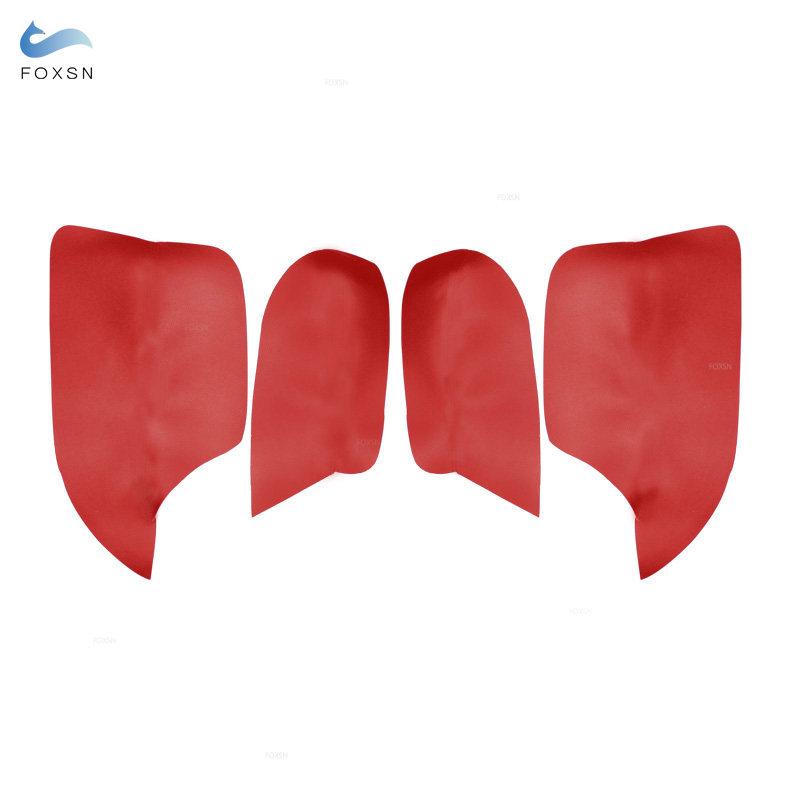 4 шт., автомобильный Стайлинг, внутренняя отделка из микрофибры, кожаная дверная панель, подлокотник, наклейка, отделка для Mitsubishi ASX 2013 2014 2015