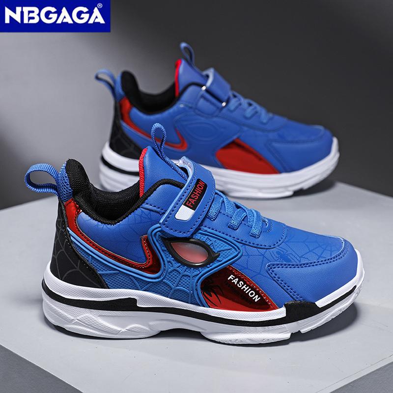 Sport Kids Leather Shoes Comfort Casual Walking Shoes for Children's Outdoor Basketball Shoes Non Slip Teen Boys Running Sneaker