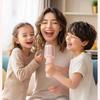 soaiy Microphone Speaker All-In Wireless Bluetooth, Portable Handheld Karaoke Microphone, MC8MAX Pink