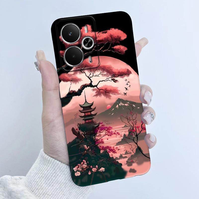 Чехлы Для OPPO Realme 14 14T 5G Чехол Модный Цветок Девушка-Астронавт Дизайн Мягкий Силикон ТПУ Чехол Для Realme14T realme14 Чехол