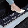 Carbon Fiber Leather Car Door Sill Protector Strip For Subaru STI WRX Forester Impreza Legacy Outback XV BRZ Tribeca X3