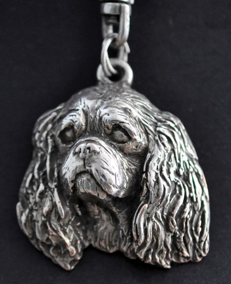 Cavalier King Charles Spaniel I - Dog necklace in gift box, silver-plated locket for dog fan, striking pendant by Art-Dog brand
