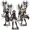 Anime Attack On Titan Acrylic Stand Action Figure Toy Eren Mikasa Ackerman Double-sided Collectible Figures Desktop Home Decoration