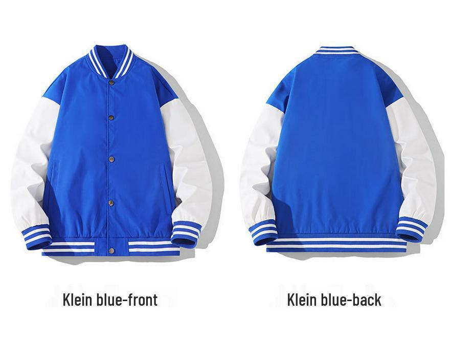 Мужская весенняя бейсбольная куртка в корейском стиле - Модный лоскутный топ с длинным рукавом, свободного кроя, красивая верхняя одежда