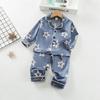 Spring Autumn Baby Girls Clothes Set Children Pajamas Long Sleeved  Shirt Pants Two Pcs Sets Kids Sleepwear Toddler Clothing