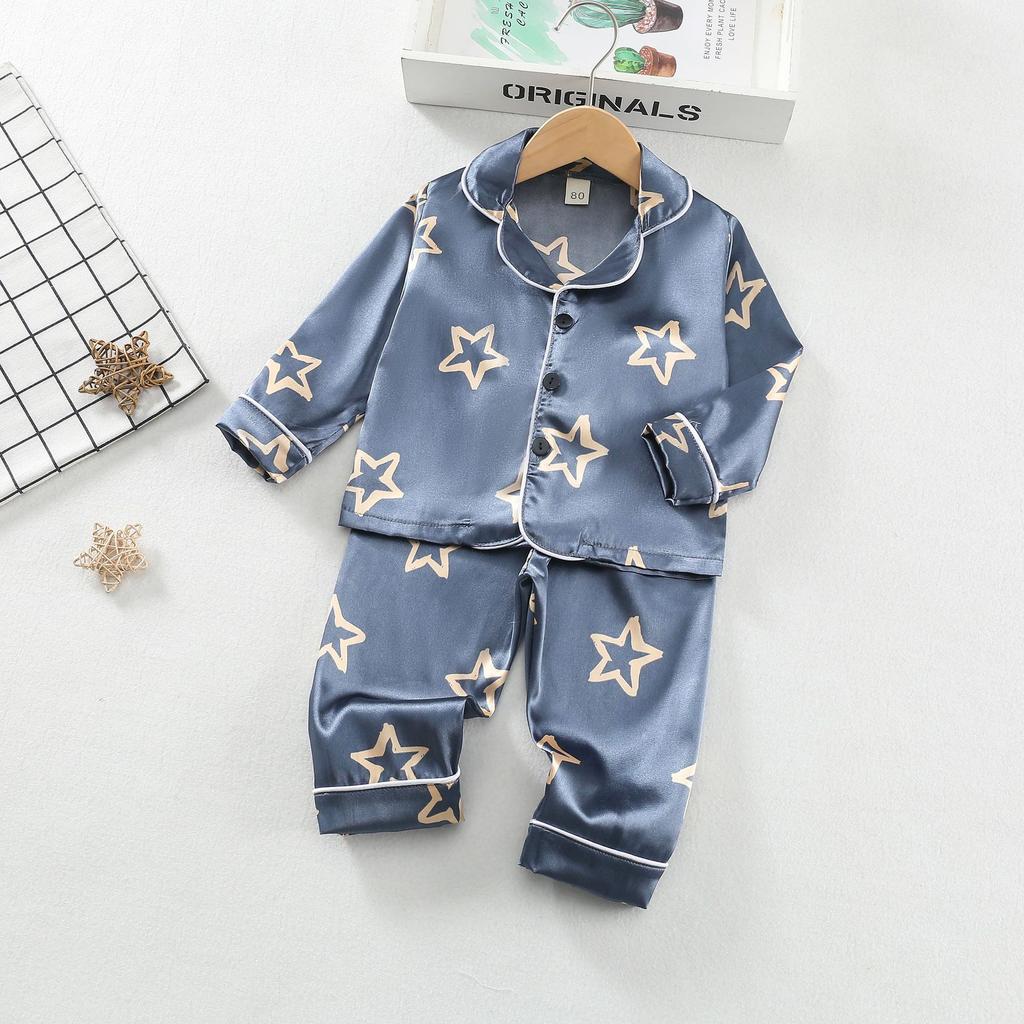 Spring Autumn Baby Girls Clothes Set Children Pajamas Long Sleeved Shirt Pants Two Pcs Sets Kids Sleepwear Toddler Clothing