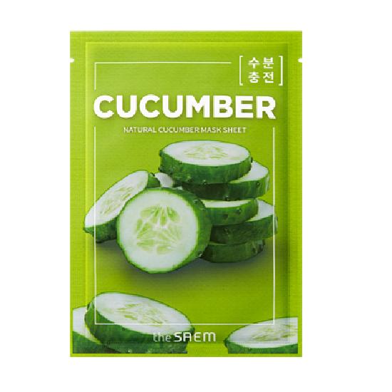 The Saem Натуральная маска (1 лист) (Выберите 1 из 5 типов: Центелла азиатская/Огурец/Рис/Авокадо/Чайное дерево)