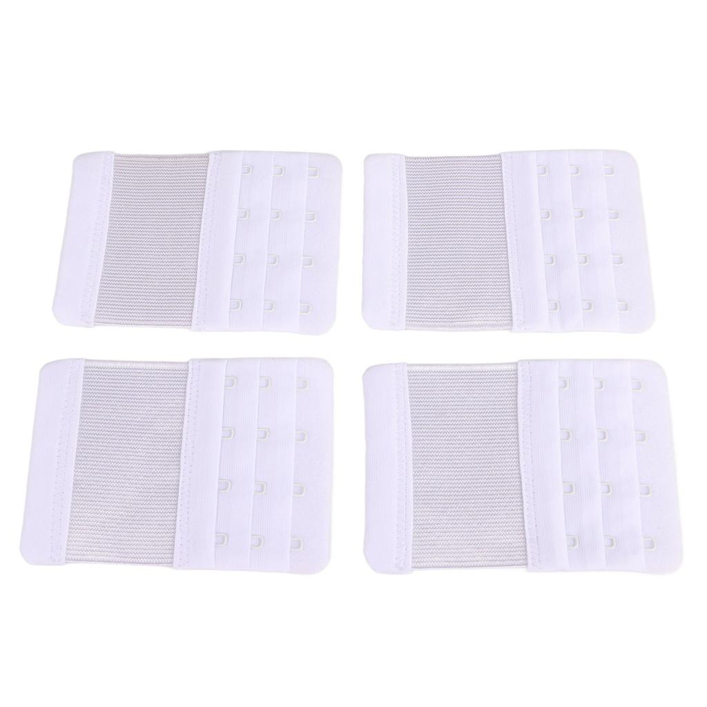4 PCS Bra Extenders Adjustment Length Soft Comfortable Bra Extension Buckle for Replace Small Bad
