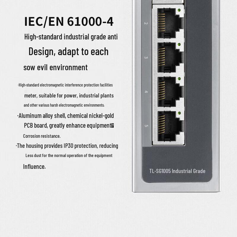 TP-LINK TL-SG1005 Industrial 5-Port Gigabit Ethernet Switch