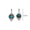 Fire Labradorite 925 Sterling Silver Vintage Earrings