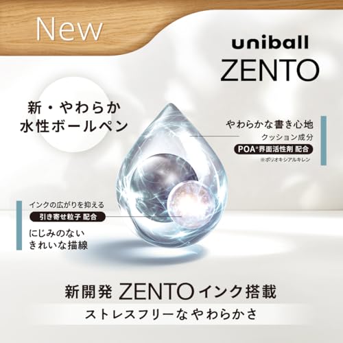 Стержень для ручки Mitsubishi Uni-ball ZENTO Signature, 10 шт., 0,7 мм, черный