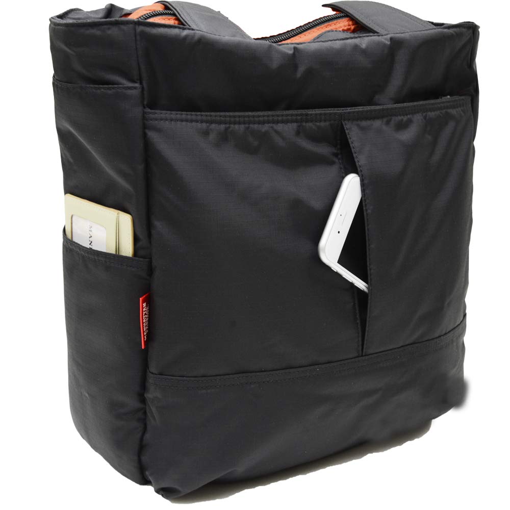 2503BK Стильная сумка-тоут унисекс [Manhattan Passage] «Commuter 2» (черный)