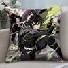 Аниме O-Owari No Seraph Наволочка Короткий Плюш Двусторонний Принт Квадратные Подушки-Пледы Декор для Дивана Домашние Подушки