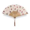 Ametomari fan ladies silk fabric Yumeji Takehisa uchiwa bamboo Moso art defective item sense summer kimono cute stylish heatstroke prevention yukata