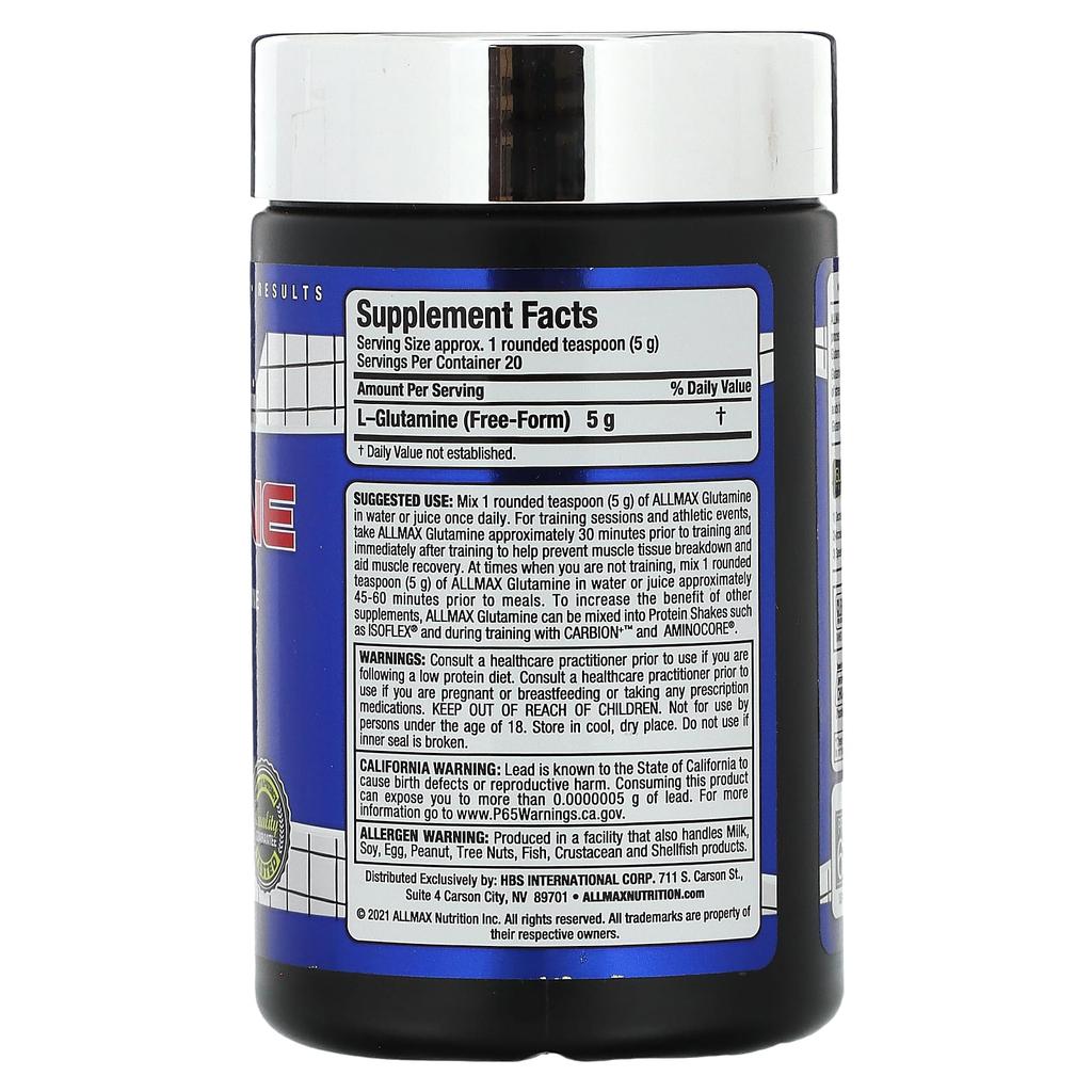 Essential Nutrient, Glutamine, 100G(3.53Oz)