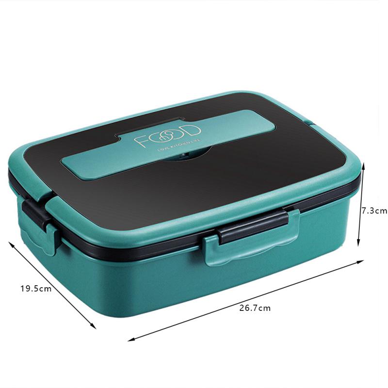 Нержавеющая сталь 304 загерметизировала хранение контейнера для еды в коробке для завтрака Бенто для офисных работников