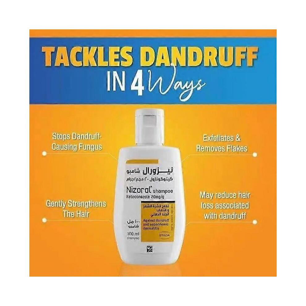 Nizoral Anti-dandruff Shampoo with 1% Ketoconazole, Fresh Aroma, 100 ML