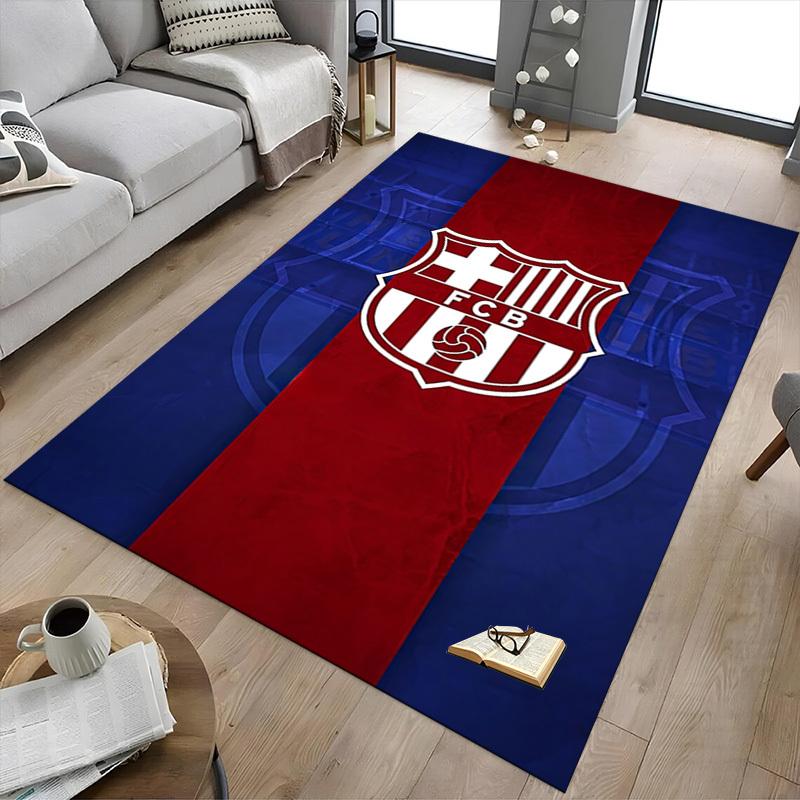 1 шт. Ковер для пола FC Barcelona Extra Large, нескользящий, для офиса, семьи, спальни, студии, ковер большого размера, ковер для помещений