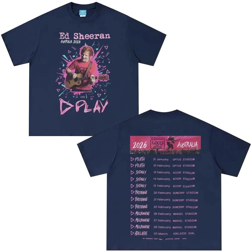 Ed Sheeran Printed TShirt Tour Merchandise TShirt Unisexs and Womens Fashion Summer Comfort TShirt Fan Gift